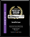 Business Rate Best of 2026, Personal Injury Attorney, Hagerstown, Maryland